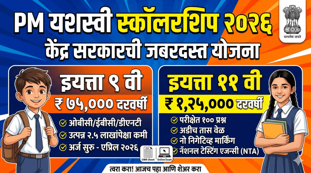 PM YASASVI Scholarship 2026
