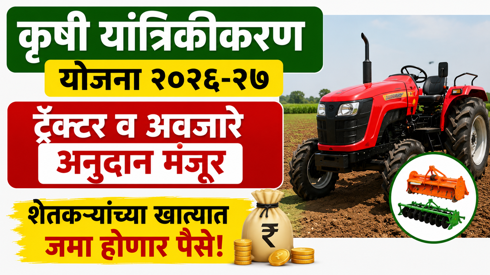 Krushi Yantrikikaran Yojana Maharashtra